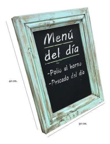 Pizarron Pizarrones Marco Vintage 30 X 40 Cm Fabrica