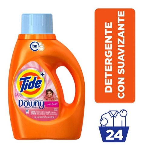 Detergente Concentrado Tide Downy Clean Breeze 1.36lts 