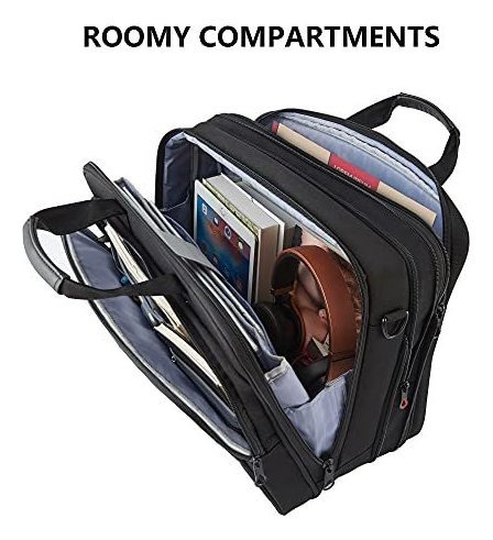 Bolso Portátil Kroser 17.3puLG Impermeable, Rfid - Negro