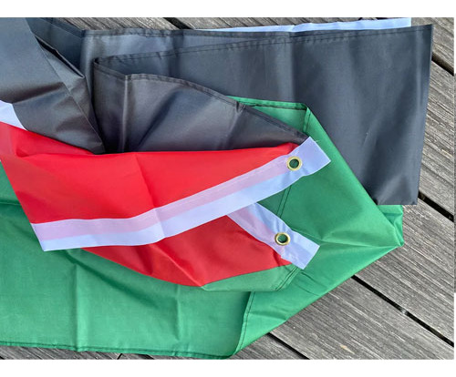 Bandera Palestina 90 X 60 Cms. 2 Argollas