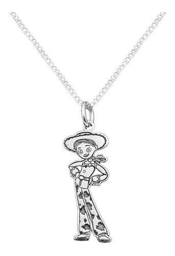 Dije Y Cadena Jessie Toy Story Plata 925 Envio Gratis