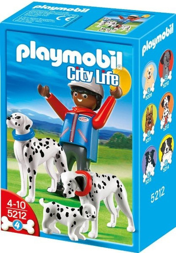Playmobil City Life 5212 Adiestrador Perros Dálmatas