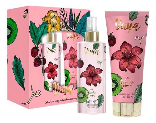 Set Body Mist Y Emulsión Corporal Yuya Amor Mucho Amor