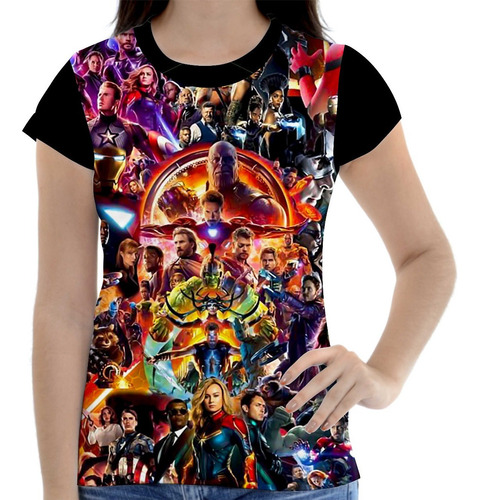 Camisa Camiseta Feminina Vingadores 0110