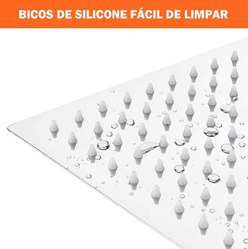 Kit Misturador Monocomando 1/2 Com Ducha Chuveiro Prata Luxo