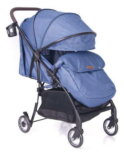 Coche De Paseo Ebaby Respaldar Reclinable Booz Azul