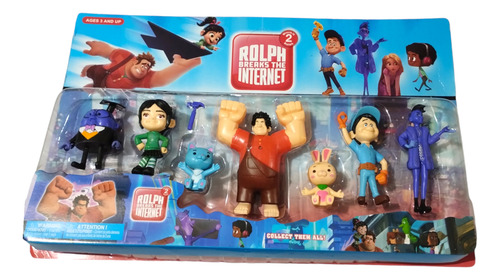 Kit 7 Bonecos Detona Ralph Brinquedo Dia Das Crianças