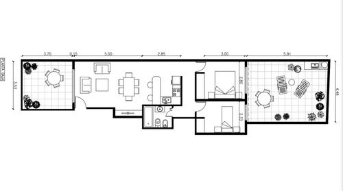 Imagen 12 de 25 de Venta Ph 3 Ambientes 2 Patios Estrenar Caballito
