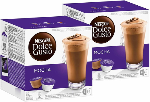 2 Cajas X 16 Capsulas Mocha Nescafe Dolce Gusto Oficial