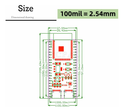 Esp32 S3 Wroom Devkitc-1 N16r8 Wifi Ble 5 Con Pines Soldados
