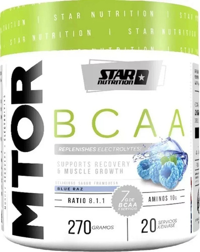 Mtor Bcaa 270gr Star Nutrition Nueva Fórmula Mejorada!