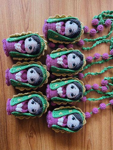 2 Rosarios De La Virgen De Guadalupe Tejido A Crochet