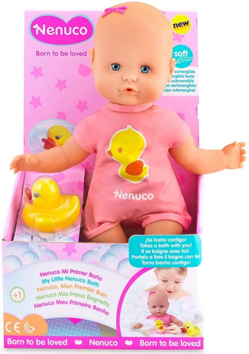 Muñeca Bebe Nenuco Mi Primer Baño Int 14070 Original