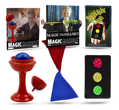 Magic Makers Cambia De Color Pañuelo, Stop Light Tarjetas .