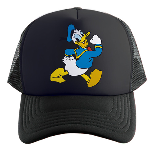 Pato Donald Disney Gorra Friki Tu Eres #1 Negro Todo Talle Único Regulable Pato Donald Disney