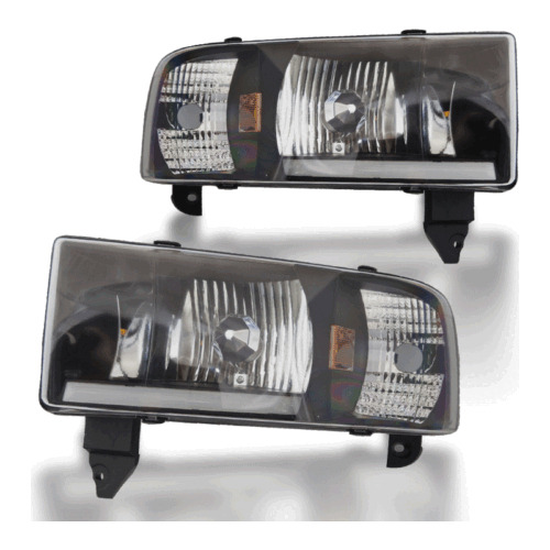 Fit 1994-2001 Dodge Ram 1500 2500 3500 Pickup Headlights Yyr