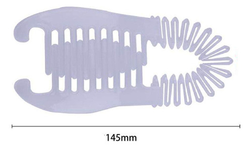6 Piezas Zigzag Cabeza Y Aro Pelo Plástico Flex Clip Accesor