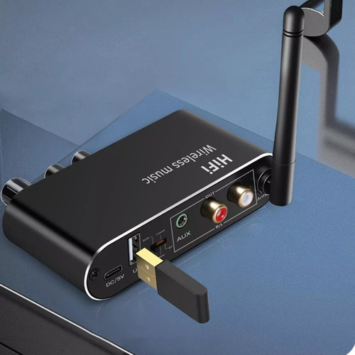 Convertidor De Audio Digital Analógico Óptico Bluetooth