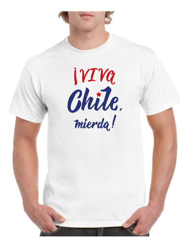 Polera Hombre Estampado Viva Chile!