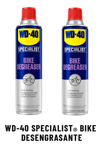 Wd-40 Specalist Bike Desengrasante De Cadenas 10oz 390241 2u