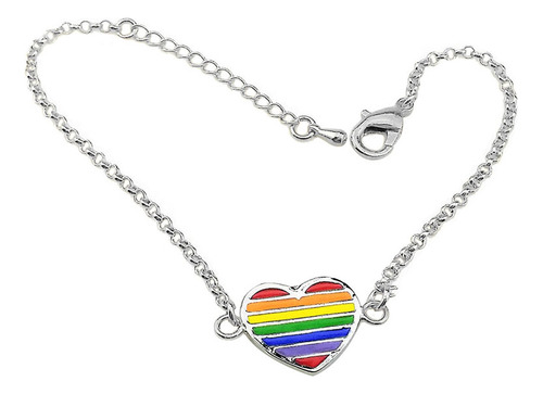 Pulsera Unisex Con Forma De Corazón Europea Y Americana