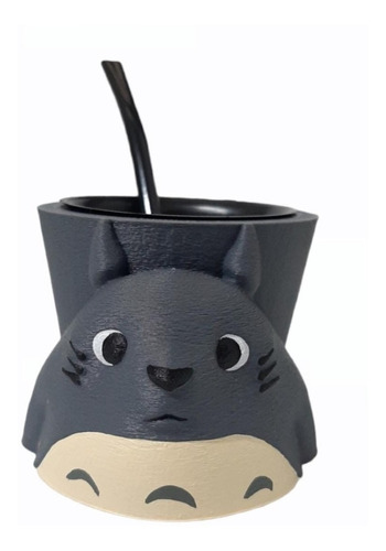 Mate Totoro Con Bombilla Impresión 3d