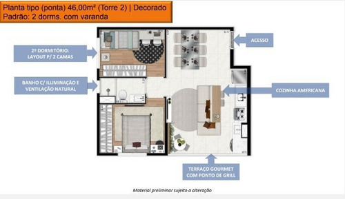 Imagem 28 de 29 de Apartamento 2 Dormitórios 45 M² Por R$ 273.976 - Metro Barra Funda - São Paulo/sp - Ap10753