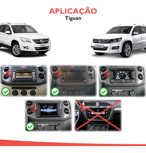 Imagem 8 de 10 de Moldura De Painel Dvd 2 Din Jetta Amarok Passat Tiguan