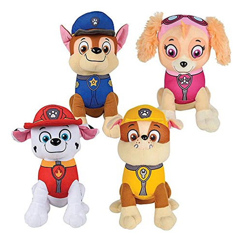 Peluche Patrulla Canina Skye Marshall Chase Y Rubble Juego