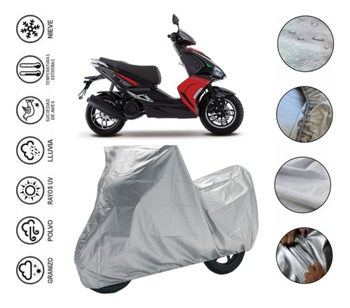 Cubre Impermeable Moto Italika Motoneta Modena 175