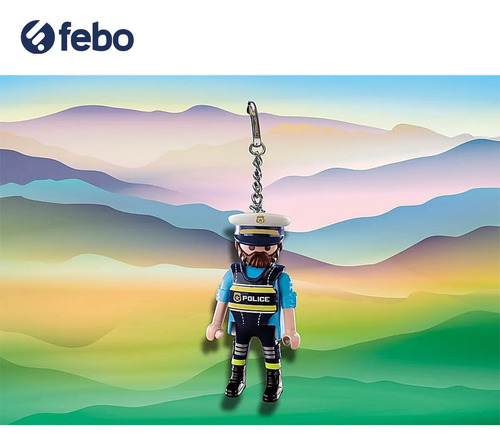 Playmobil Llavero Policia Accesorios Juguetes Muñecos