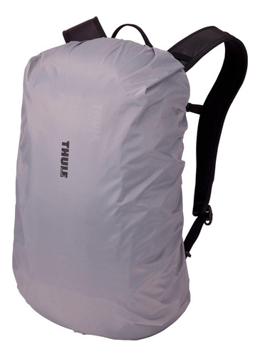 Mochila Caminhada Thule Alltrail 18l Black Com Capa De Chuva Cor Preto Desenho Do Tecido Lisa