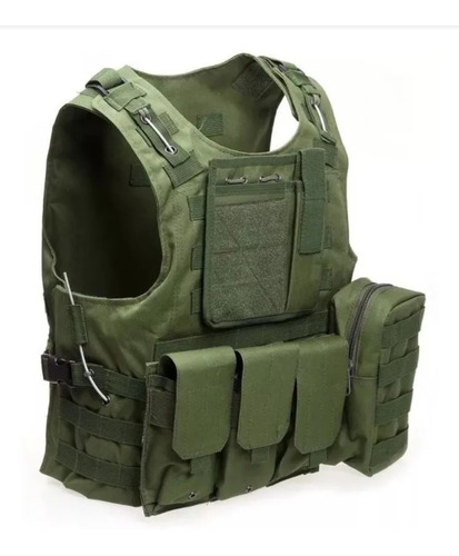 Chaleco Tactico Militar Airsoft Fsbe2 Verde Molle