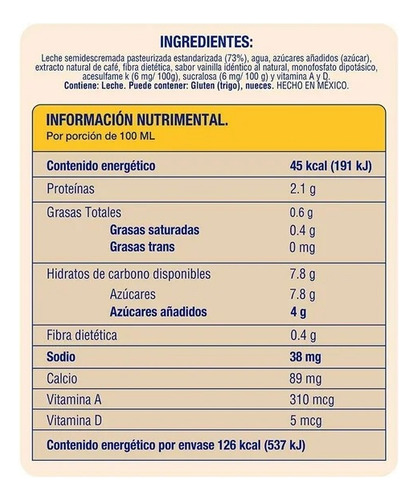 Café Con Leche Olé Capuccino Vainilla 281 Ml