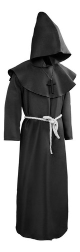 Para Monje Medieval Fraile, Túnica Sacerdote, Disfraz Halloween