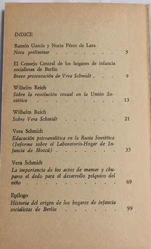 Libro Psicoanálisis Y Educación Wilhelm Reich Vera Schmidt
