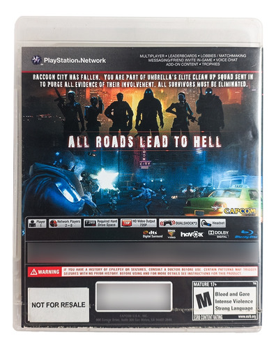 Resident Evil Operation Raccoon City Midia Fisica Ps3 (Usado)