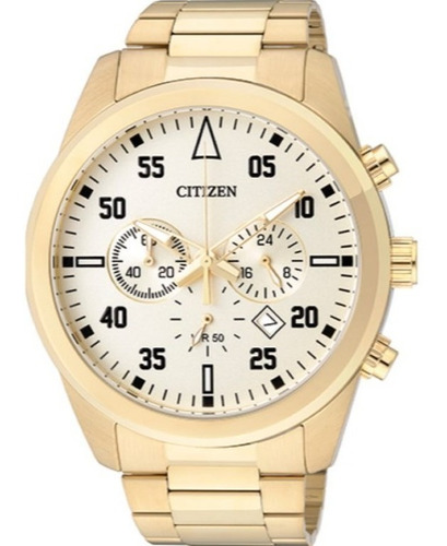 Relógio Masculino Citizen Analógico Dourado Quartz Tz30795g