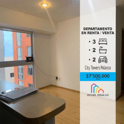 Departamento En Venta, City Towers Polanco Neuchatel