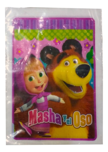 Bolsas De Cotillón Plástica Masha Y El Oso