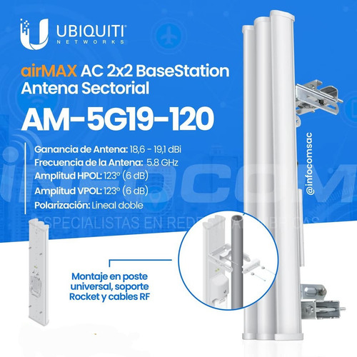 Antena Ubiquiti Sectorial Am5g 19 120 (Usado)