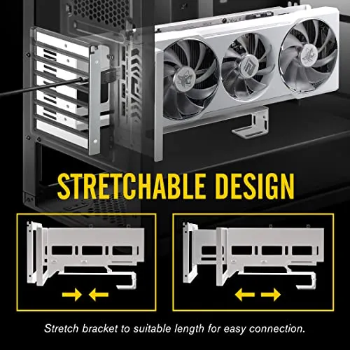 Tarjeta Gráfica Hezdiy-fab Vertical Pcie 4.0 Gpu Mount Suppo