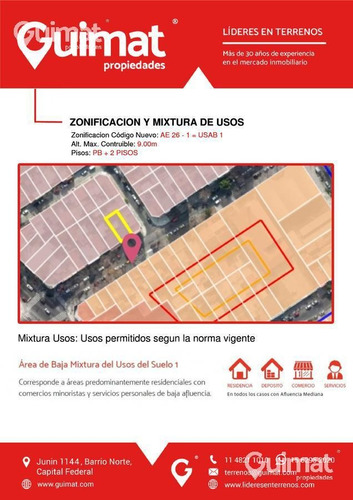 Imagen 4 de 13 de Excelente Terreno - Villa Urquiza - Lideres En Terrenos - Guimat Propiedades
