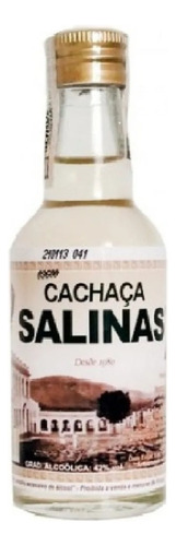Miniatura Cachaça Aguardente Salinas Pocket Bebida 50 Ml
