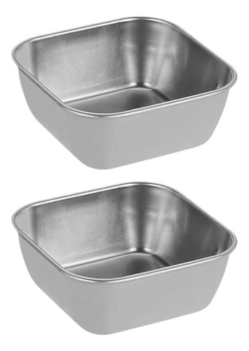 Bandejas Para Servir Postres De Acero Inoxidable, 2 Piezas