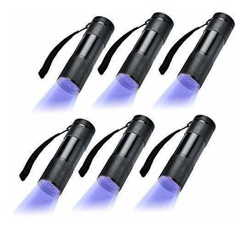 La Óptima 6 Pack Uv De Luz Negra 9 Linterna Led De Luz De La