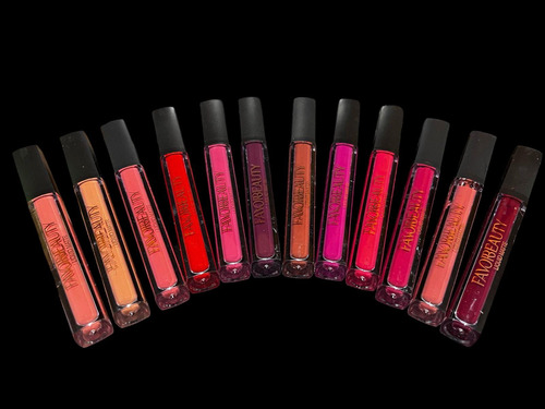 Labial Gloss Matte / Favorbeauty / 12 Tonos