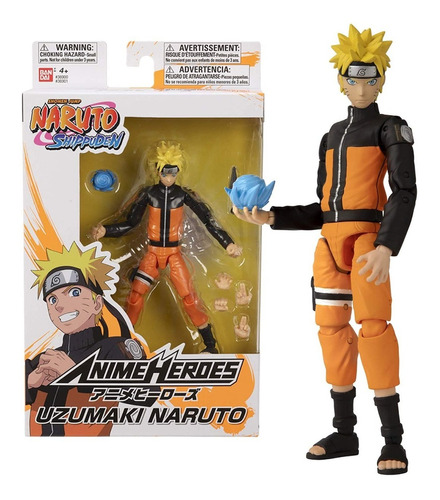 Muñeco Original Anime Heroes Uzumaki Naruto 17cm Febo