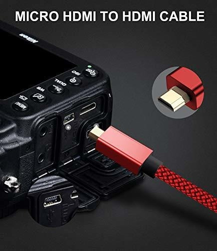 Micro Hdmi Cable 10 Pies,4k 60hz Tipo Para Raspberry Pi