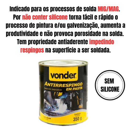 Antirrespingo Em Pasta Para Solda, Sem Silicone, 320g Vonder